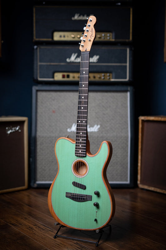 Fender American Acoustasonic Telecaster Electric Guitar - Green