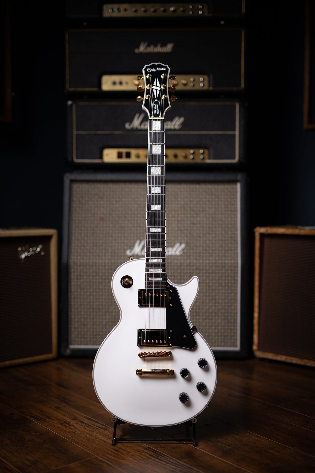 Epiphone Les Paul Custom Pro Electric Guitar - Alpine White