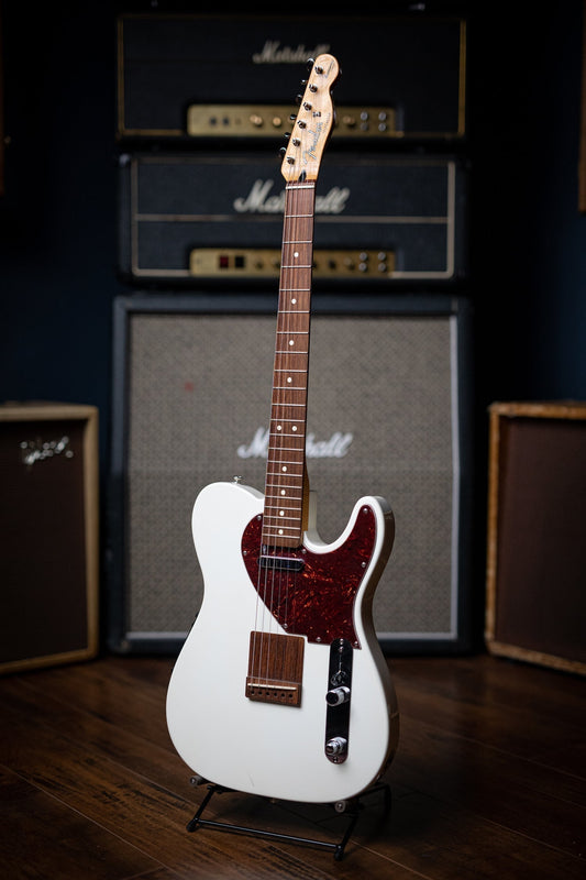 2012 Fender Acoustasonic Telecaster Electric-Acoustic Guitar - Olympic White