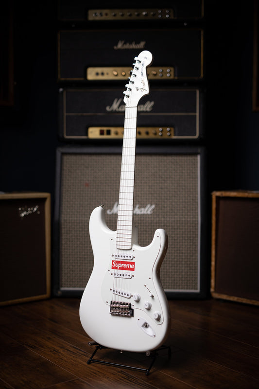 2017 Fender "Supreme" Stratocaster Electric Guitar - White