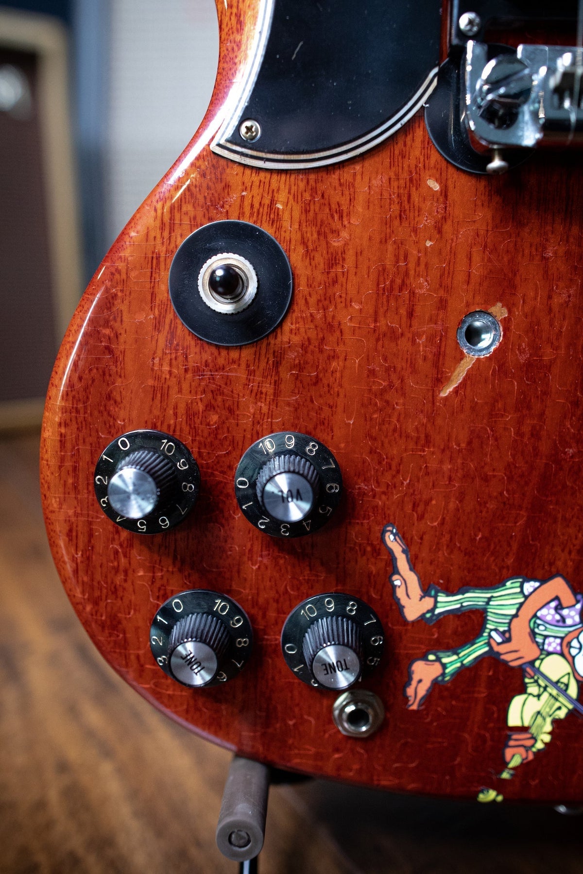 Gibson Tony Iommi "Monkey" 1964 SG Special Replica Left Handed Electric Guitar - Aged Cherry