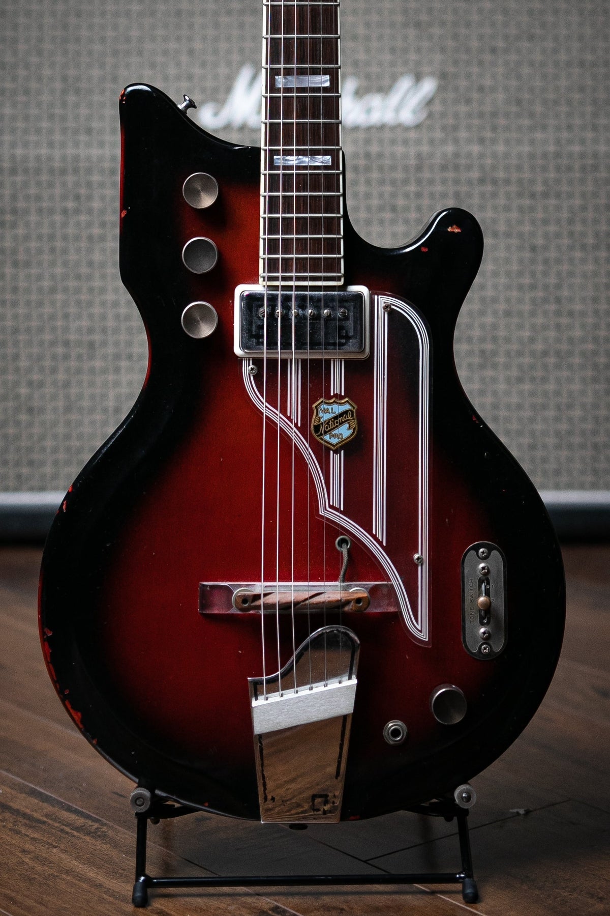 1964 National Val Pro 82 Electric Guitar - Red Burst