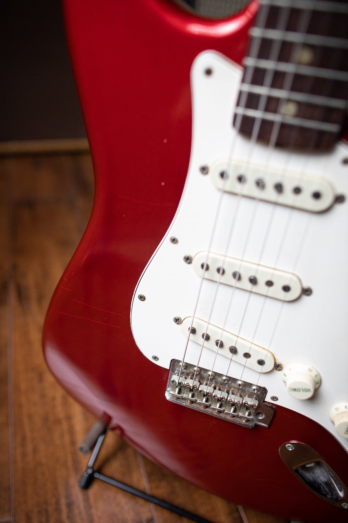 1966 Fender Stratocaster Electric Guitar - Candy Apple Red
