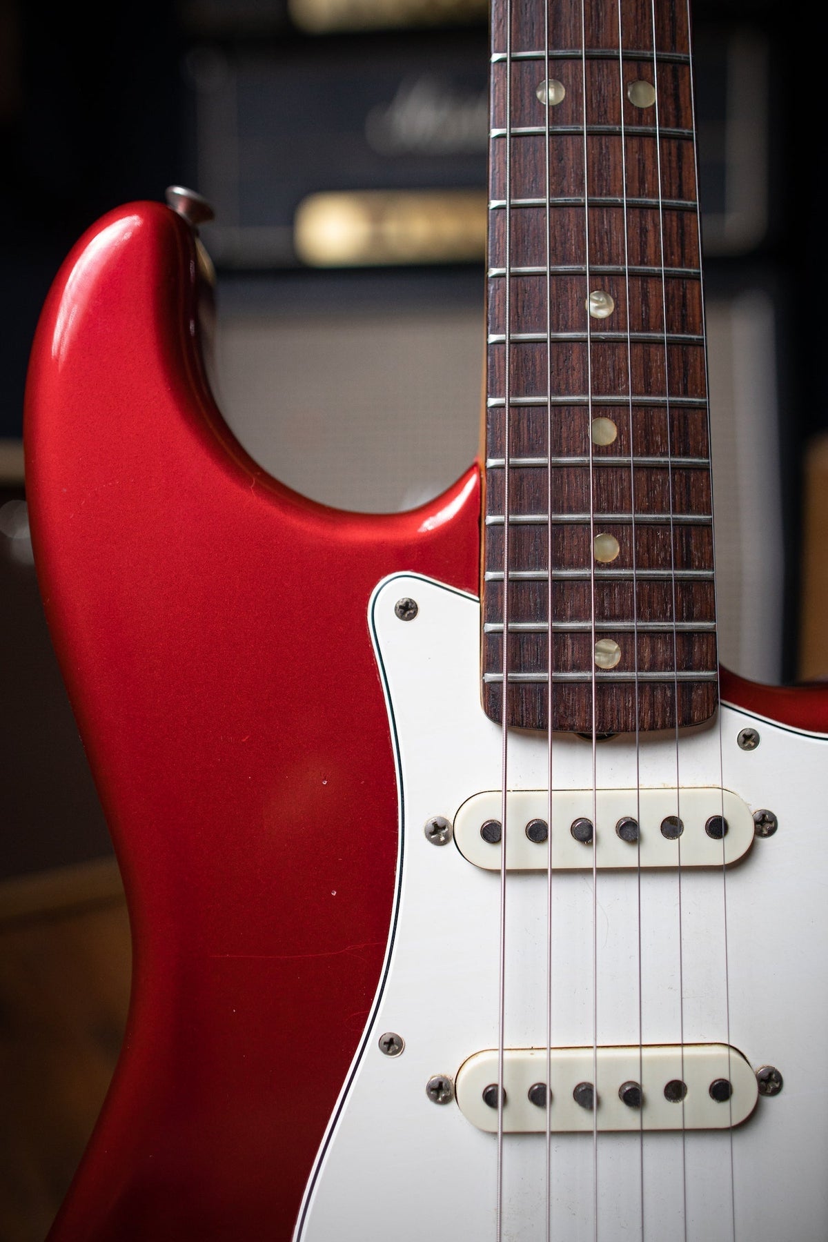 1966 Fender Stratocaster Electric Guitar - Candy Apple Red