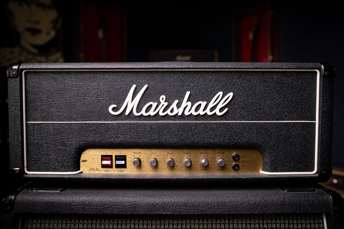 1980 Marshall JMP 50 MKII Tube Head and Basketweave 1960A Extension Cabinet