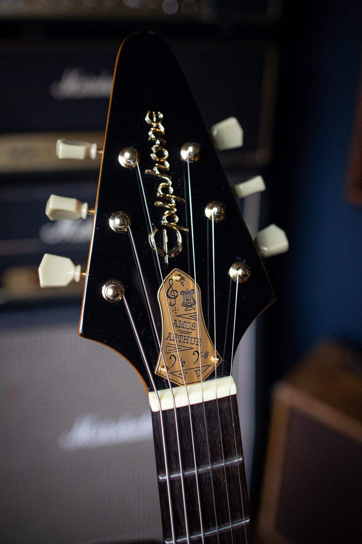 2018 Epiphone Joe Bonamassa Flying V "Amos" Electric Guitar - Natural