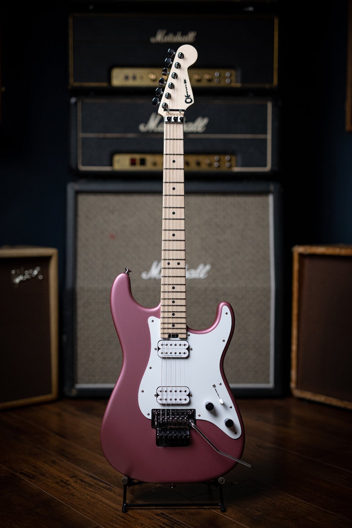 Charvel Pro-Mod So-Cal Style 1 HH FR M Electric Guitar - Satin Burgundy Mist
