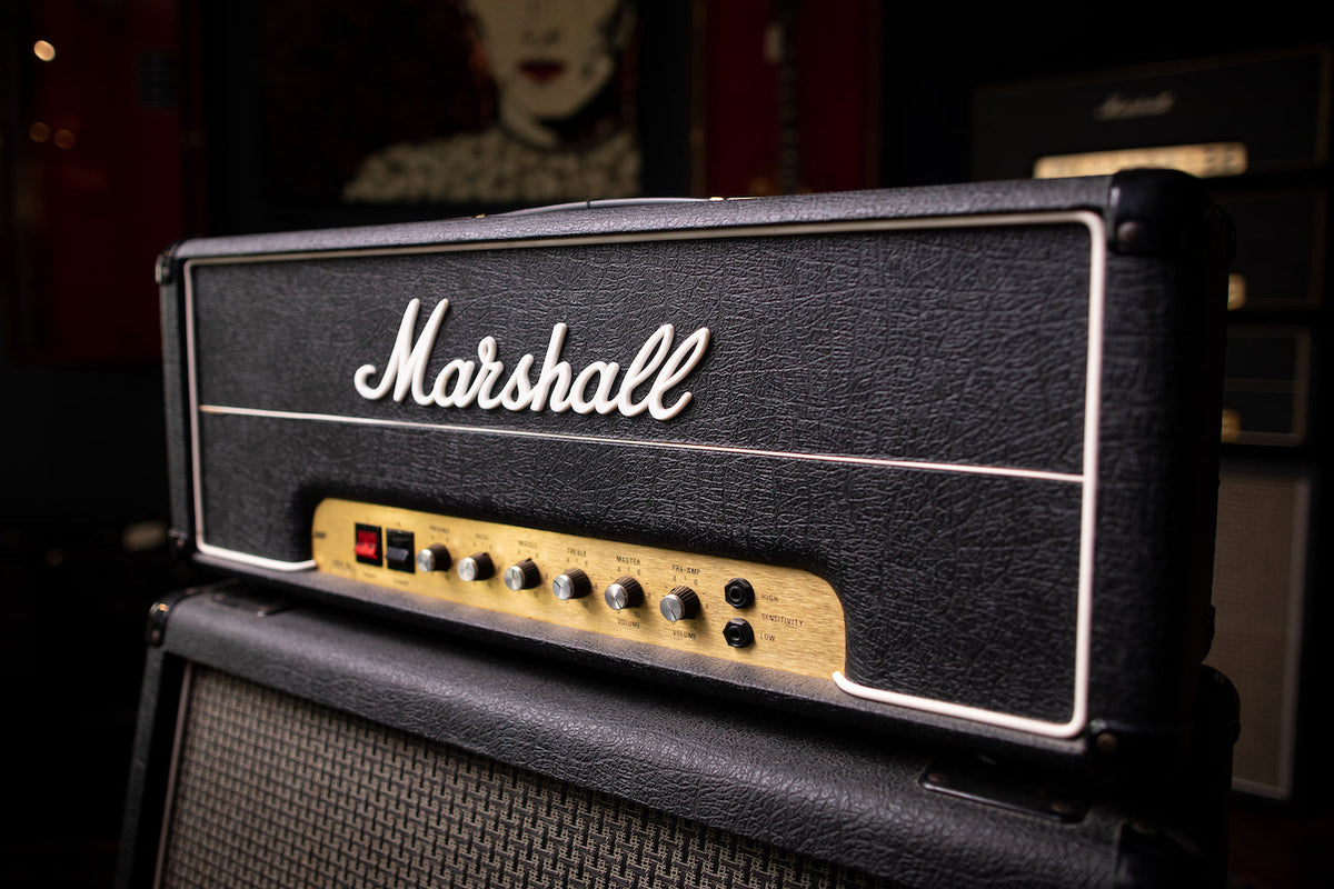 1980 Marshall JMP 50 MKII Tube Head and Basketweave 1960A Extension Cabinet