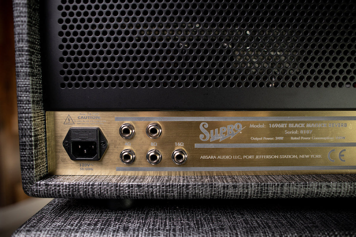 Supro 1696RTH Black Magick Reverb 25-watt Class A Tube Head