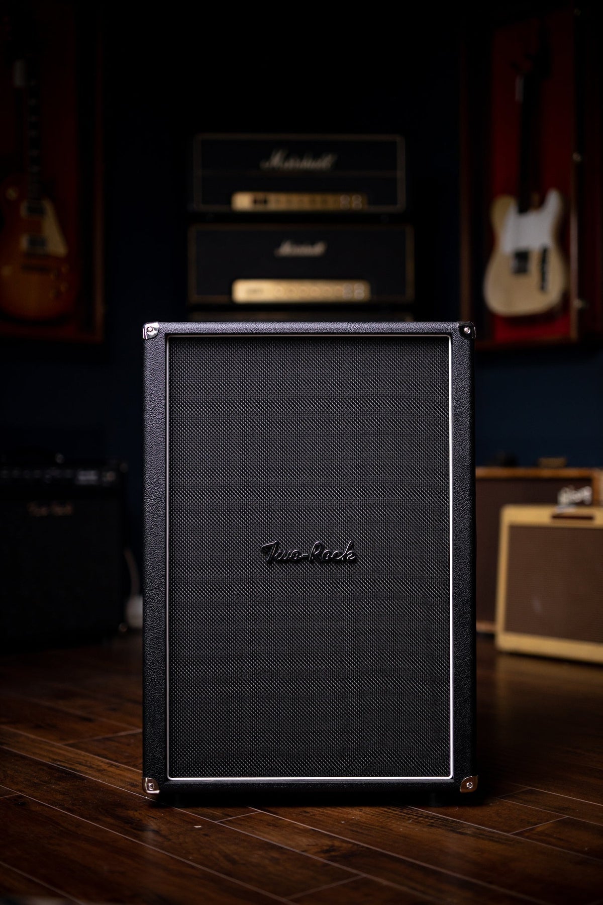 Pre-Order: Two-Rock 12-65B 2x12 Extension Cabinet - Black Bronco, Black Matrix Grill Cloth