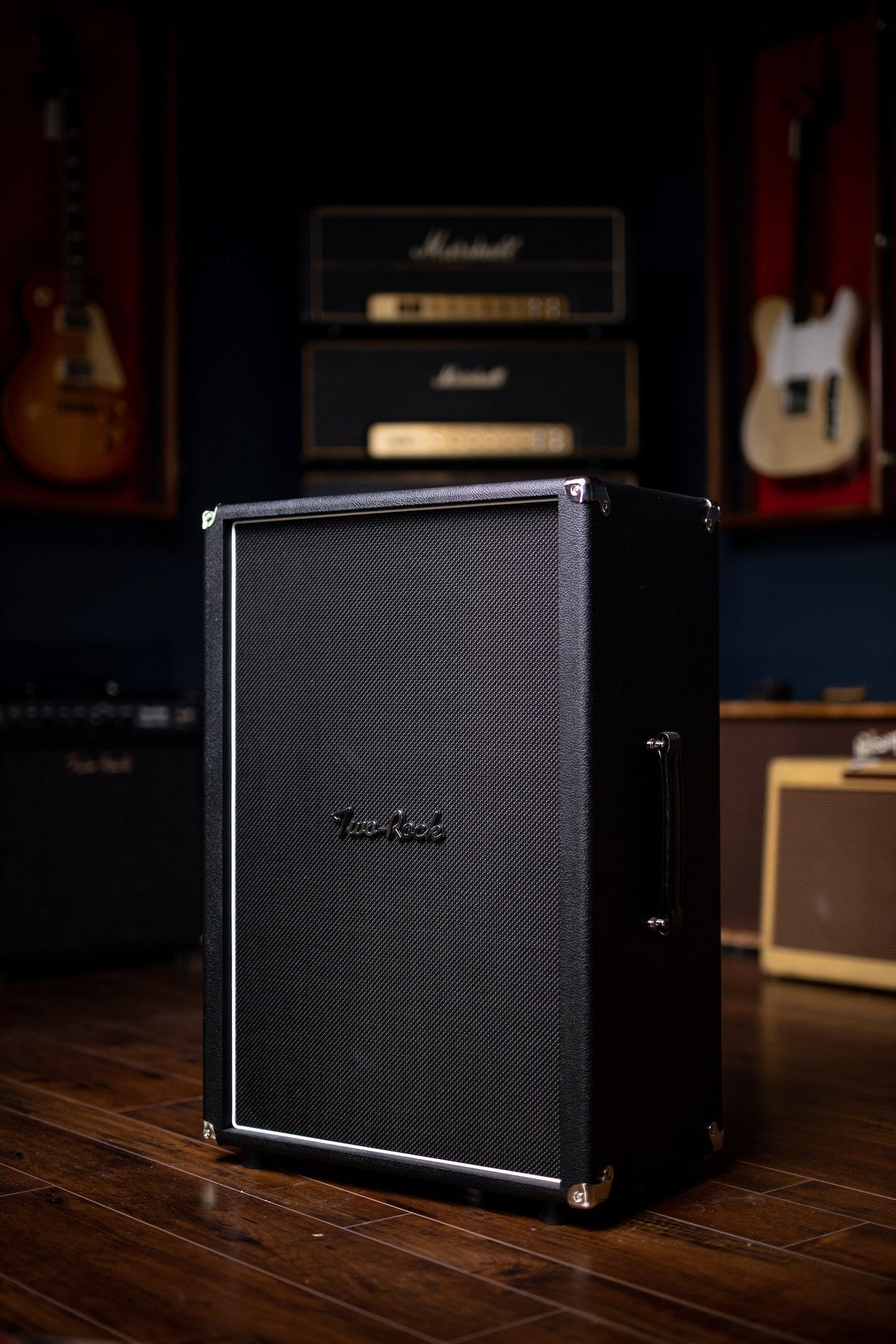 Pre-Order: Two-Rock 12-65B 2x12 Extension Cabinet - Black Bronco, Black Matrix Grill Cloth