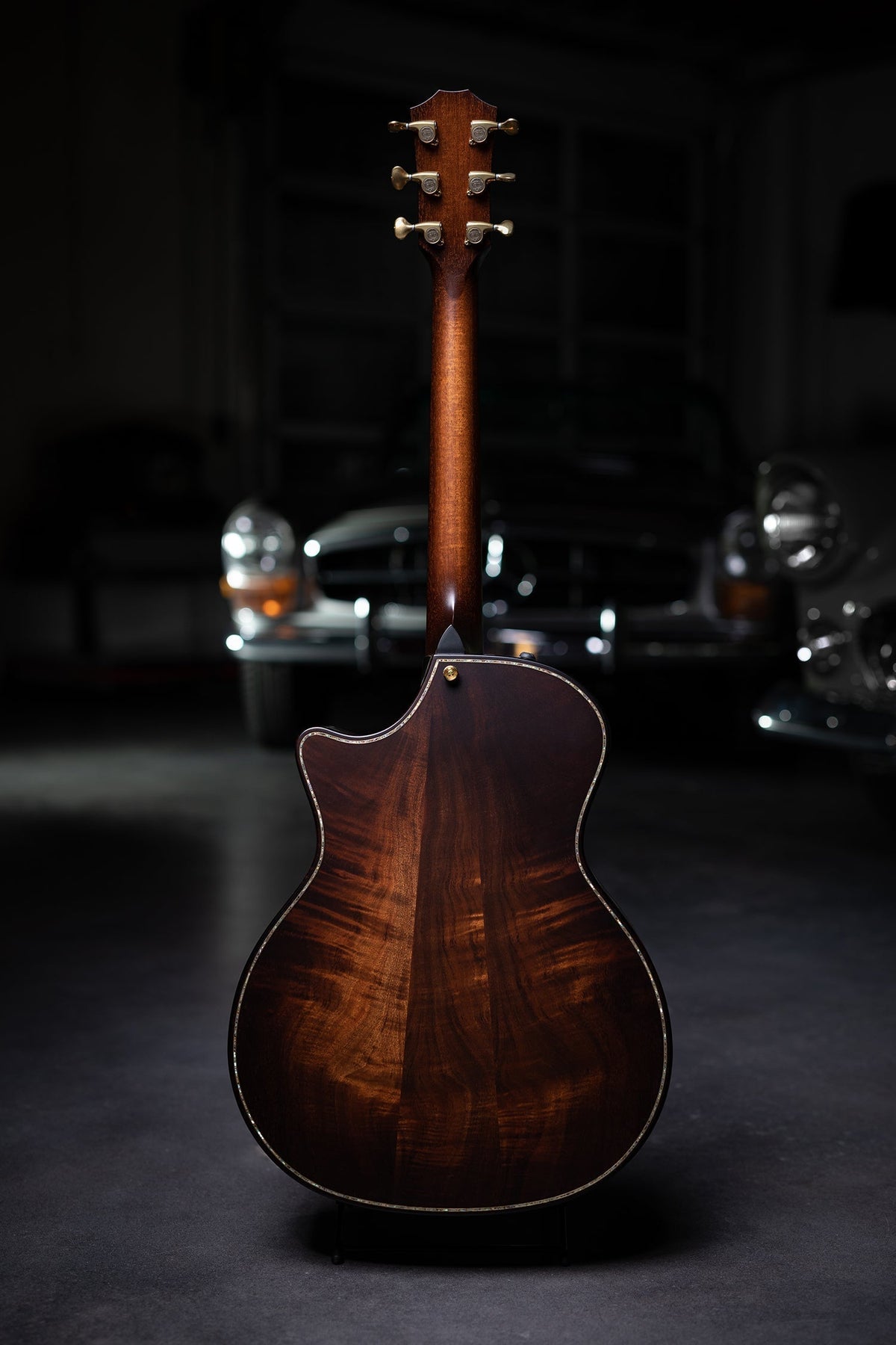 Taylor K14ce Builder's Edition Kona Burst with V-class Bracing Acoustic-Electric Guitar - Natural