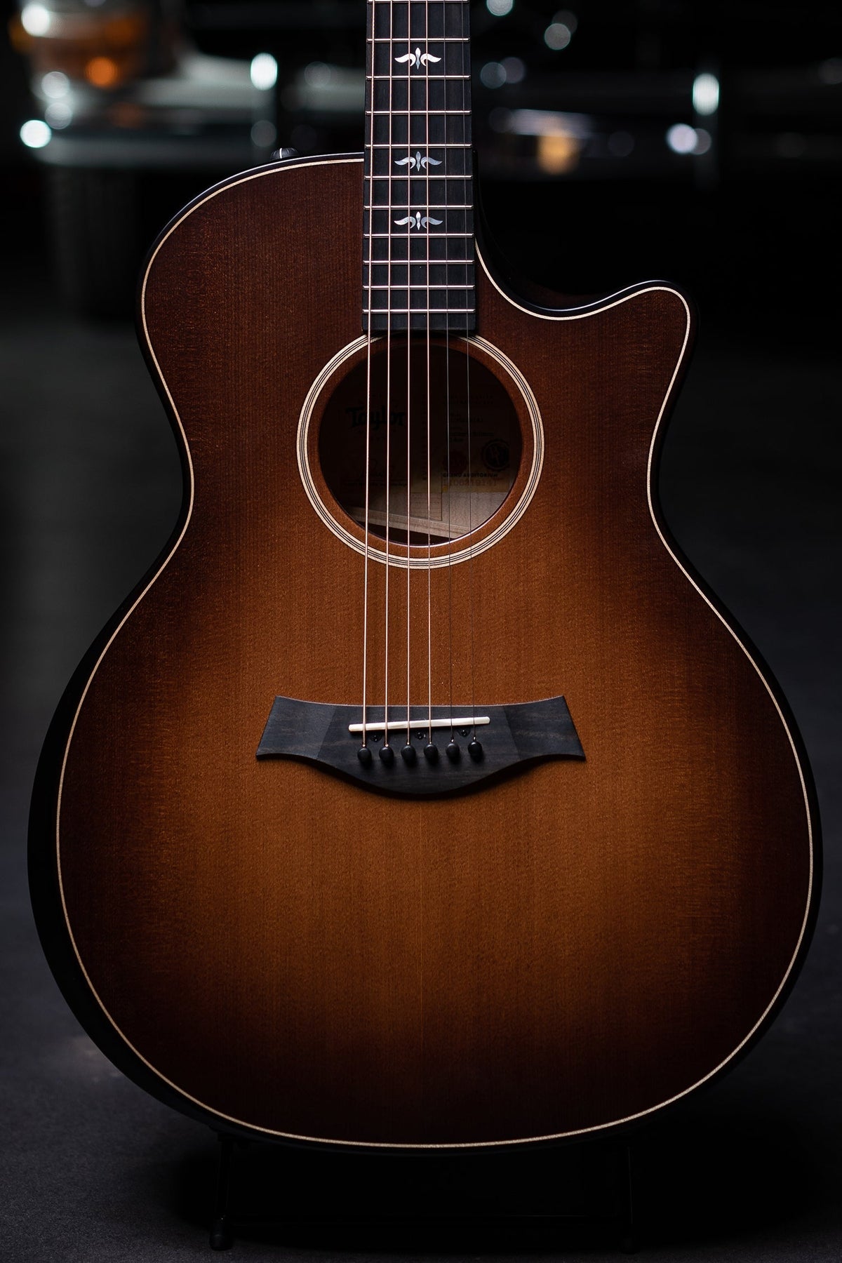 Taylor 614ce Builder's Edition Acoustic-Electric Guitar - Wild Honey Burst