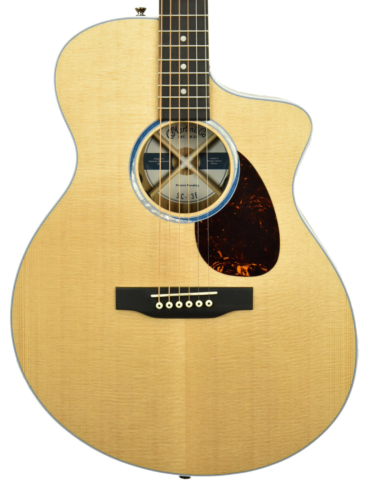 Martin SC-13e Acoustic Electric Guitar in Natural w/Gig Bag 243227