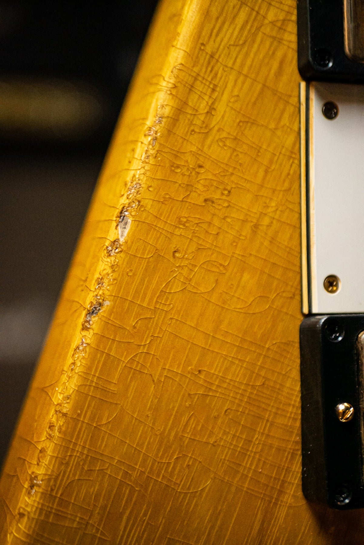 2021 Gibson Custom Shop 58 Korina Flying V Brazilian Rosewood Fingerboard Murphy Lab Light Aged GH Electric Guitar - Natural 81031