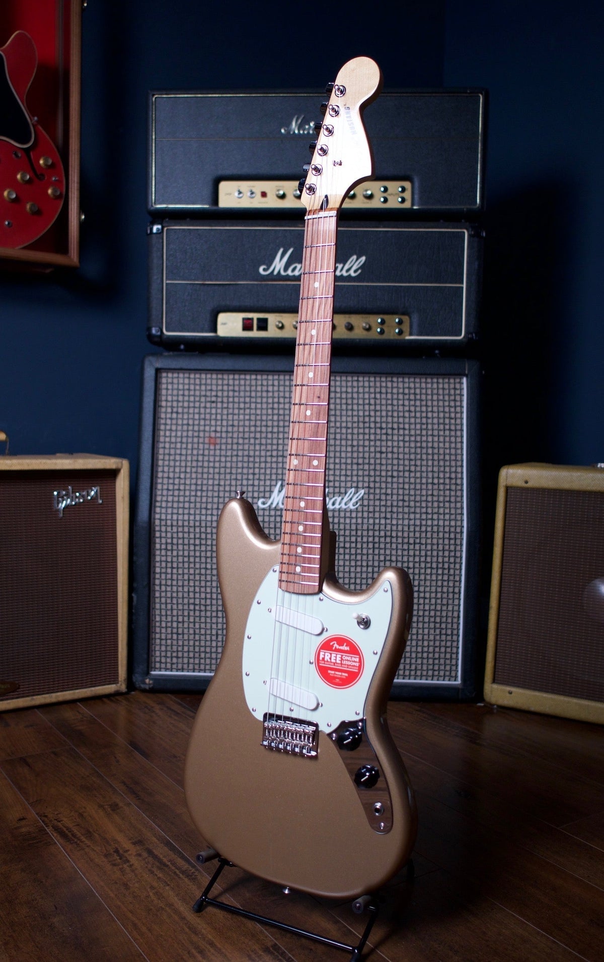 Fender Player Mustang Electric Guitar - Firemist Gold