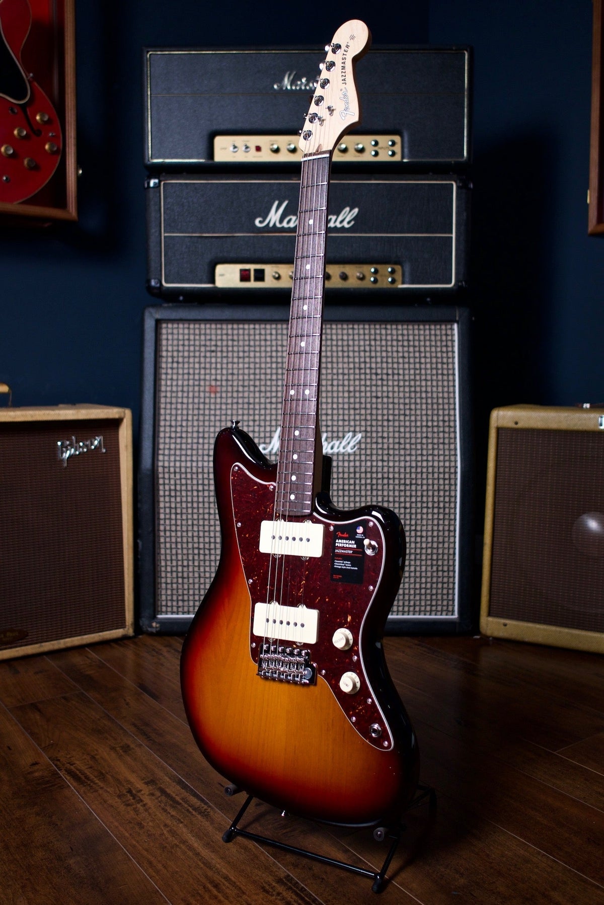 Fender American Performer Jazzmaster Electric Guitar - 3 Color Sunburst