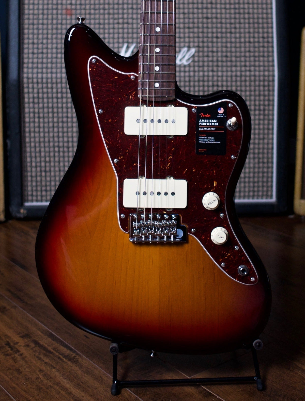 Fender American Performer Jazzmaster Electric Guitar - 3 Color Sunburst