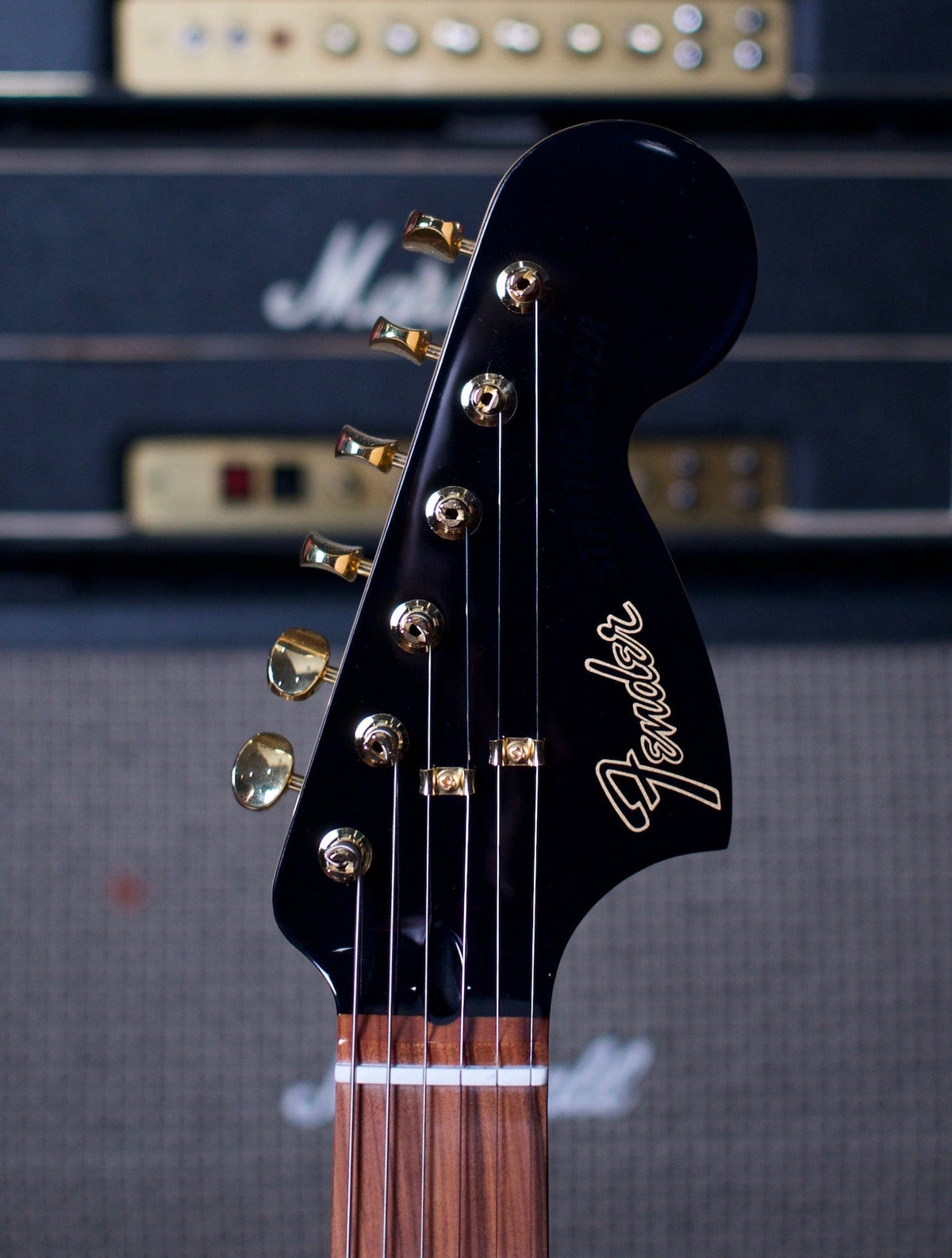 Fender Limited Edition Mahogany Blacktop Stratocaster Electric Guitar - Black