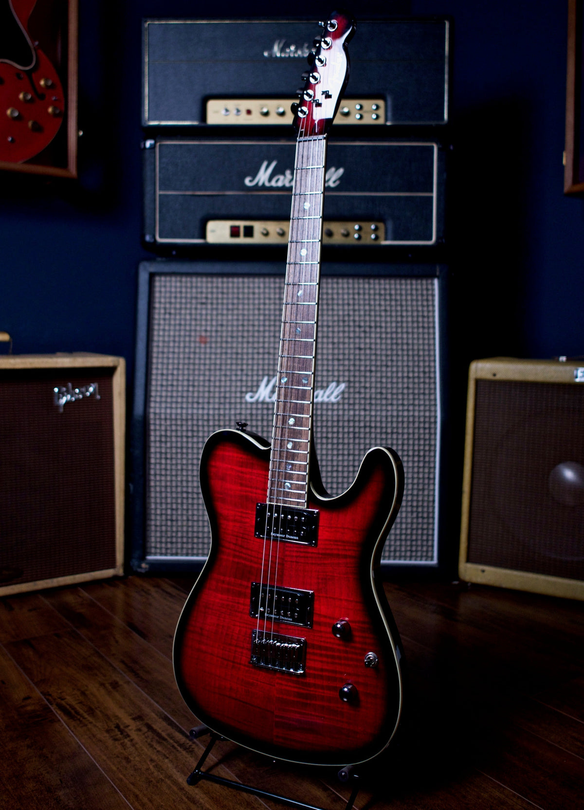 Fender Special Edition Custom Telecaster FMT HH Electric Guitar - Black Cherry Burst