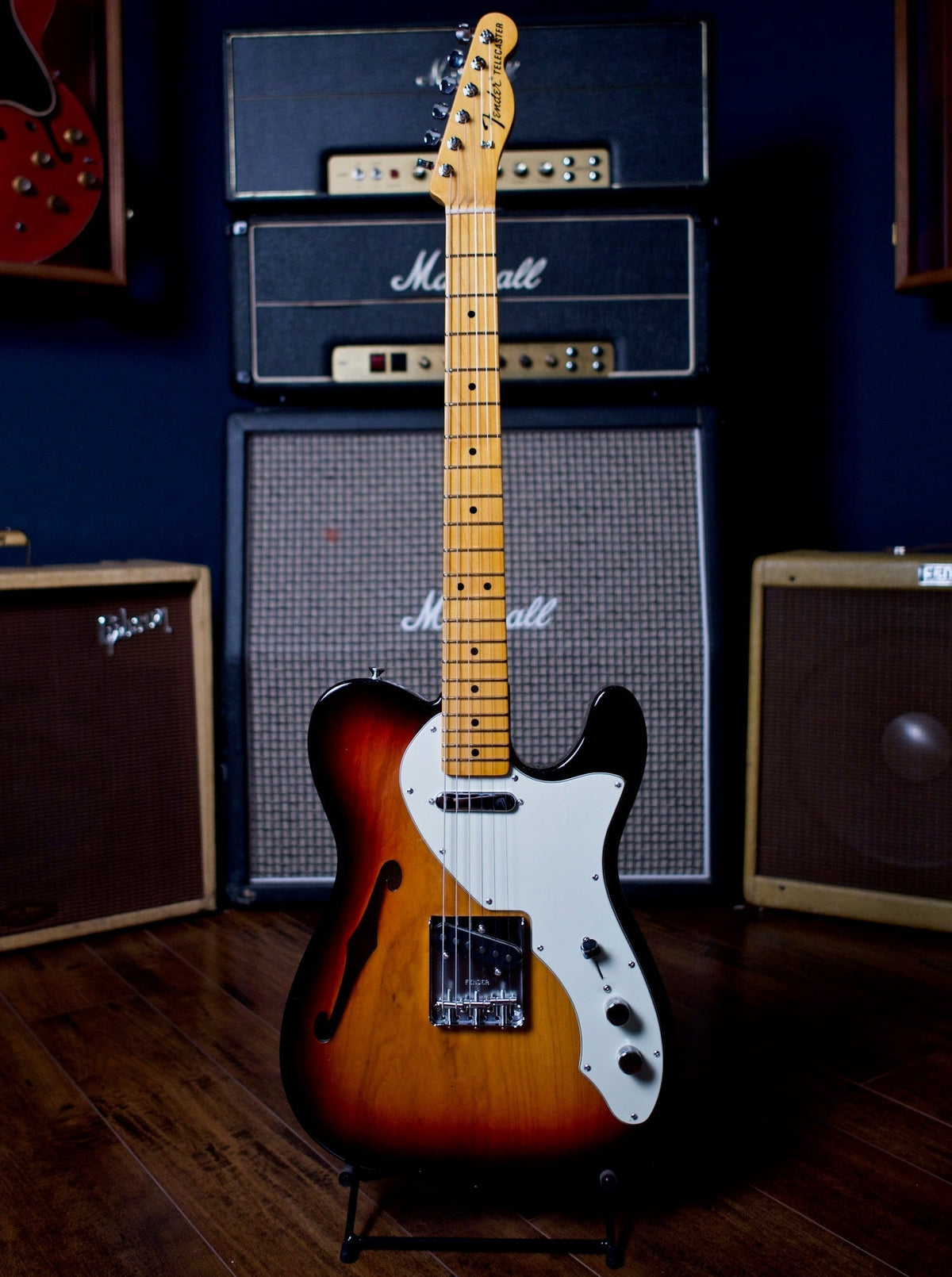 Fender American Original 60's Telecaster Thinline Electric Guitar - 3 Color Sunburst