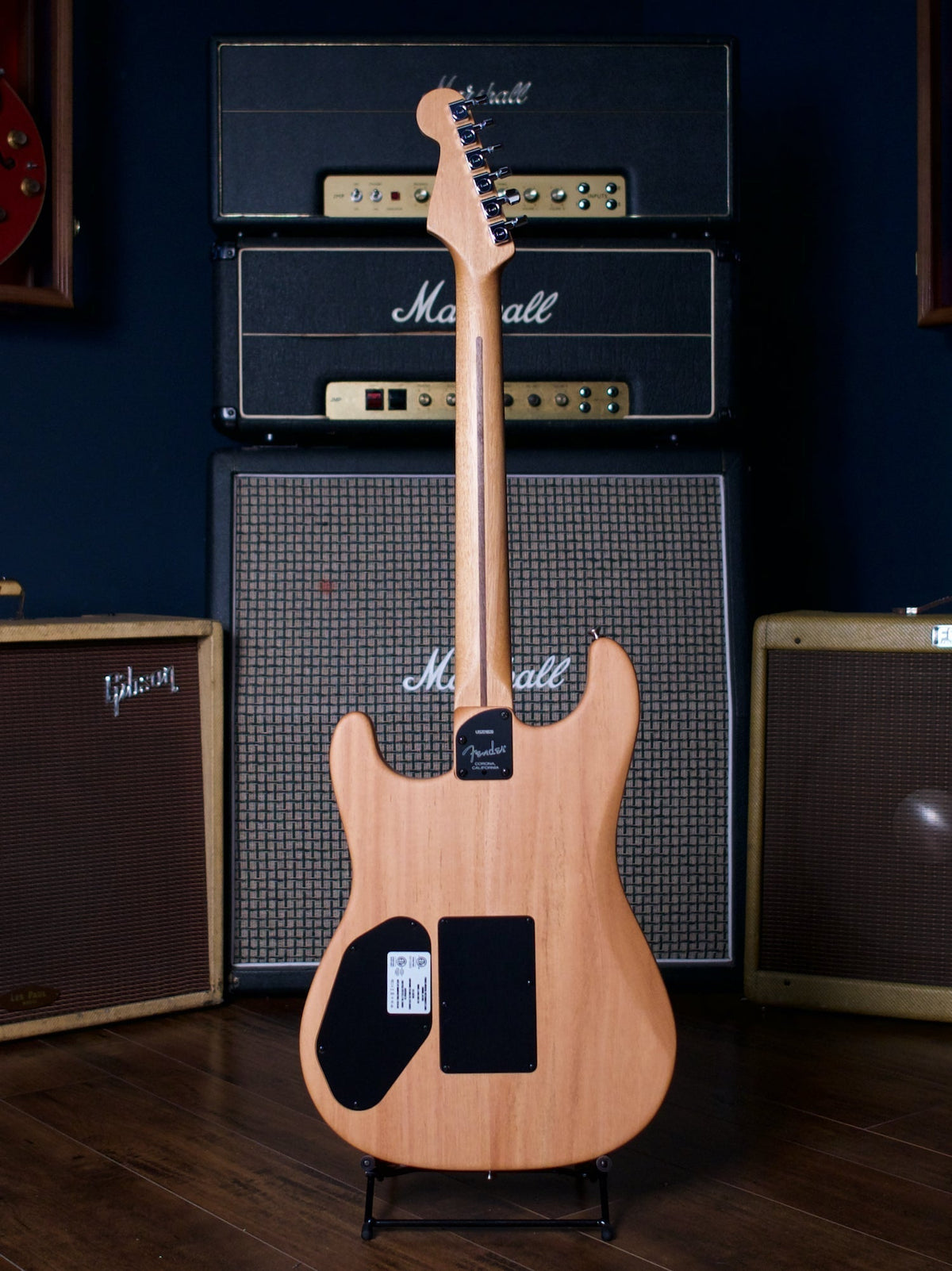 Fender American Acoustasonic Stratocaster Electric Guitar - Transparent Sonic Blue