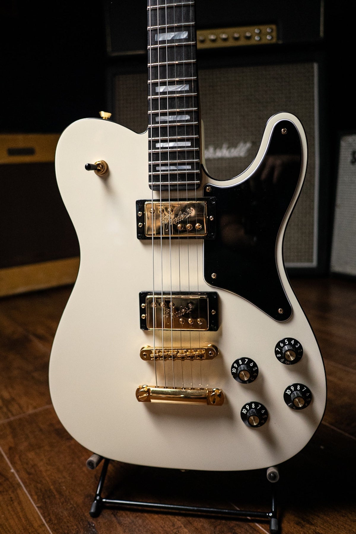 Fender Parallel Universe Volume II Troublemaker Telecaster Deluxe Electric Guitar - Olympic White