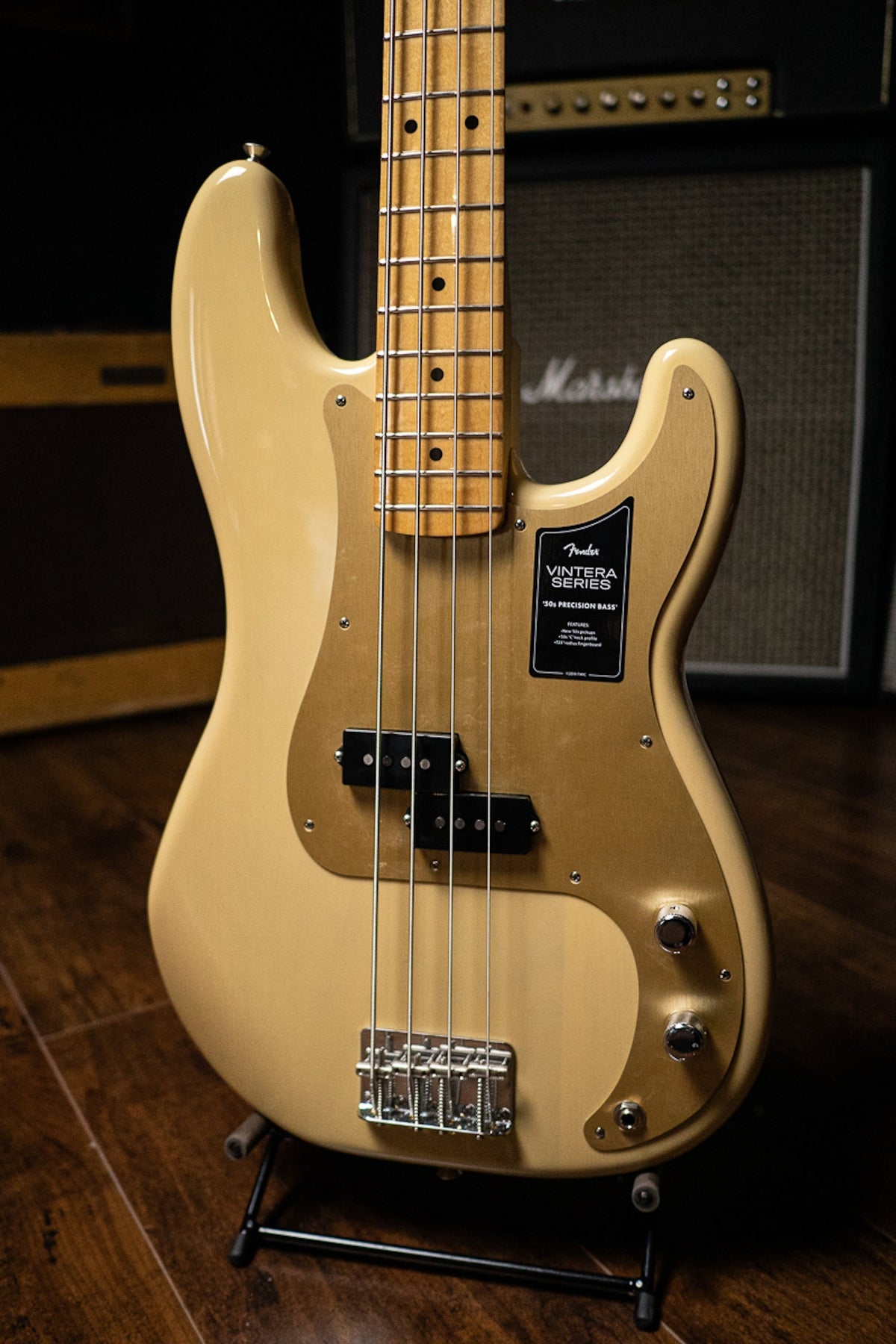 Fender Vintera '50s Precision Bass Guitar - Vintage Blonde