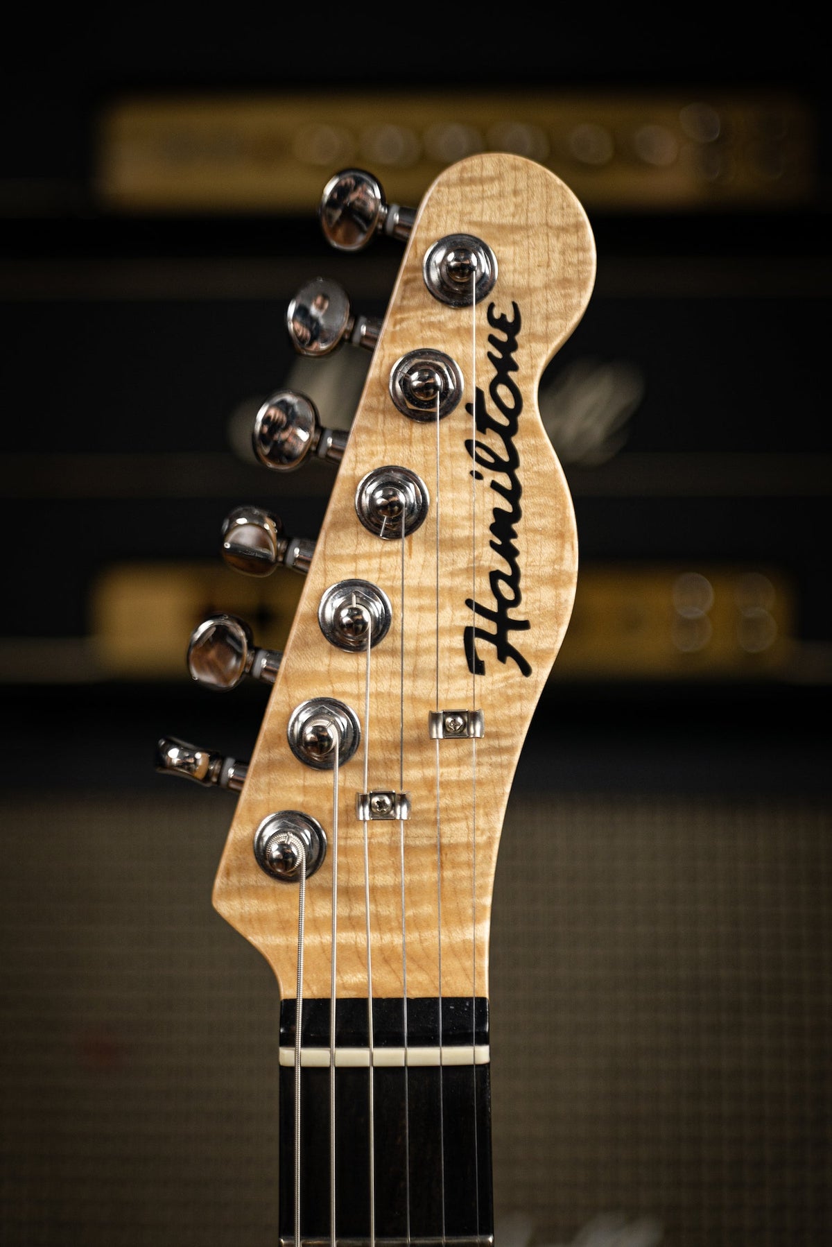 2015 Hamiltone Singlecut / Tele Quilt Electric Guitar Natural
