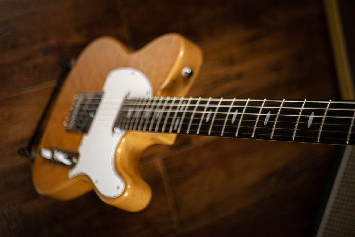 2015 Hamiltone Singlecut / Tele Quilt Electric Guitar Natural