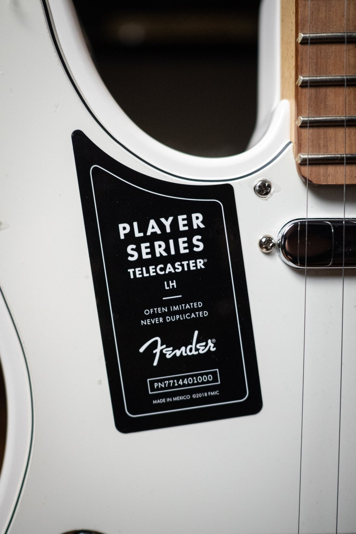 Fender Player Series Telecaster Left Handed Electric Guitar - Polar White