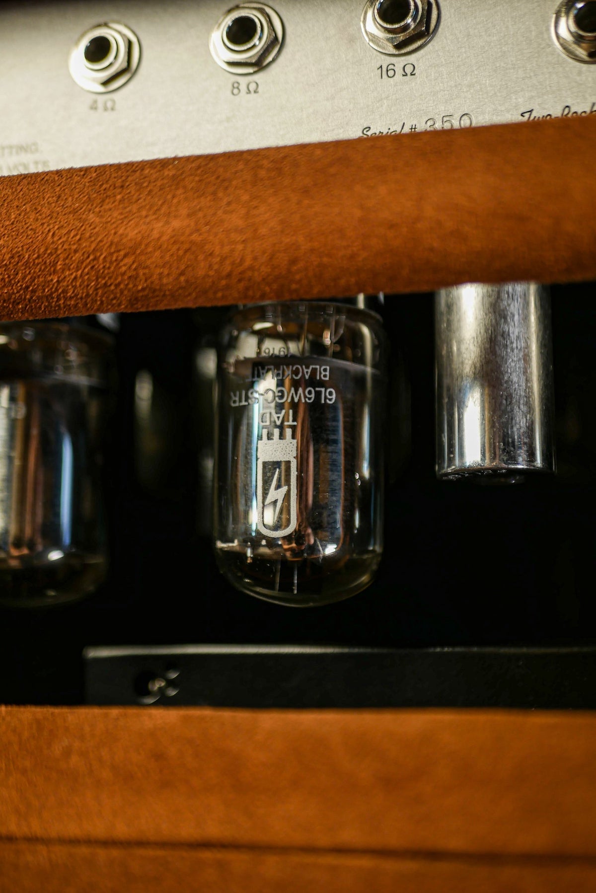 Pre-Order: Two-Rock Studio Signature Tobacco Suede 35 Watt Tube Head and 12-65B 1x12 Extension Cabinet - Silver Chassis, Tobacco Suede, Brown Diamond Grill, Silver Knobs