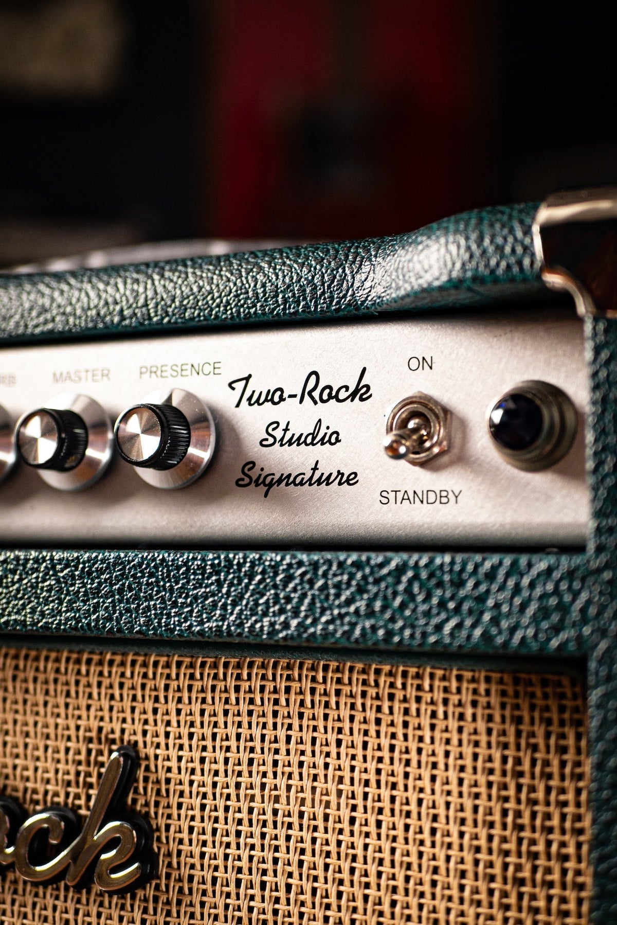 Pre-Order: Two-Rock Studio Signature British Racing Green 35 Watt Tube Head and 12-65B 1x12 Extension Cabinet- Silver Chassis, British Racing Green, Cane Grill, Silver Knobs