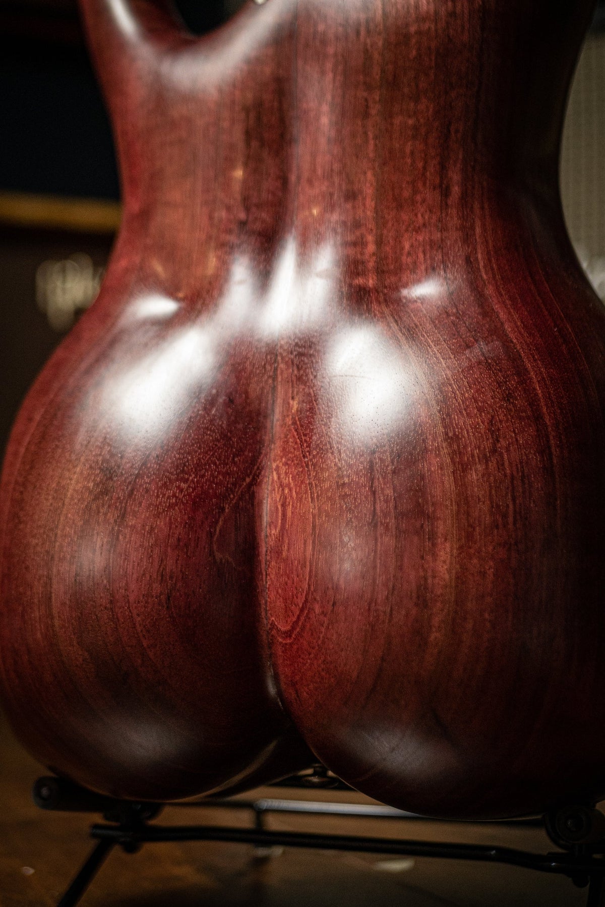 Used BaddAss Purple Heart Teak Bass