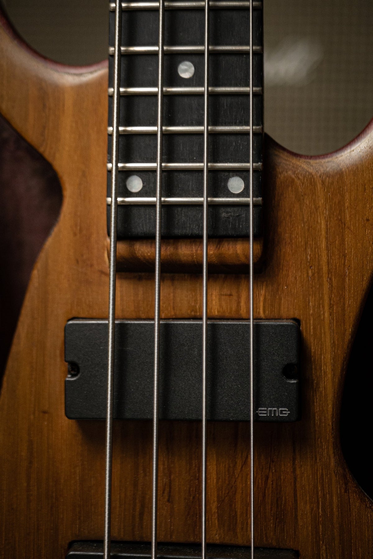 Used BaddAss Purple Heart Teak Bass