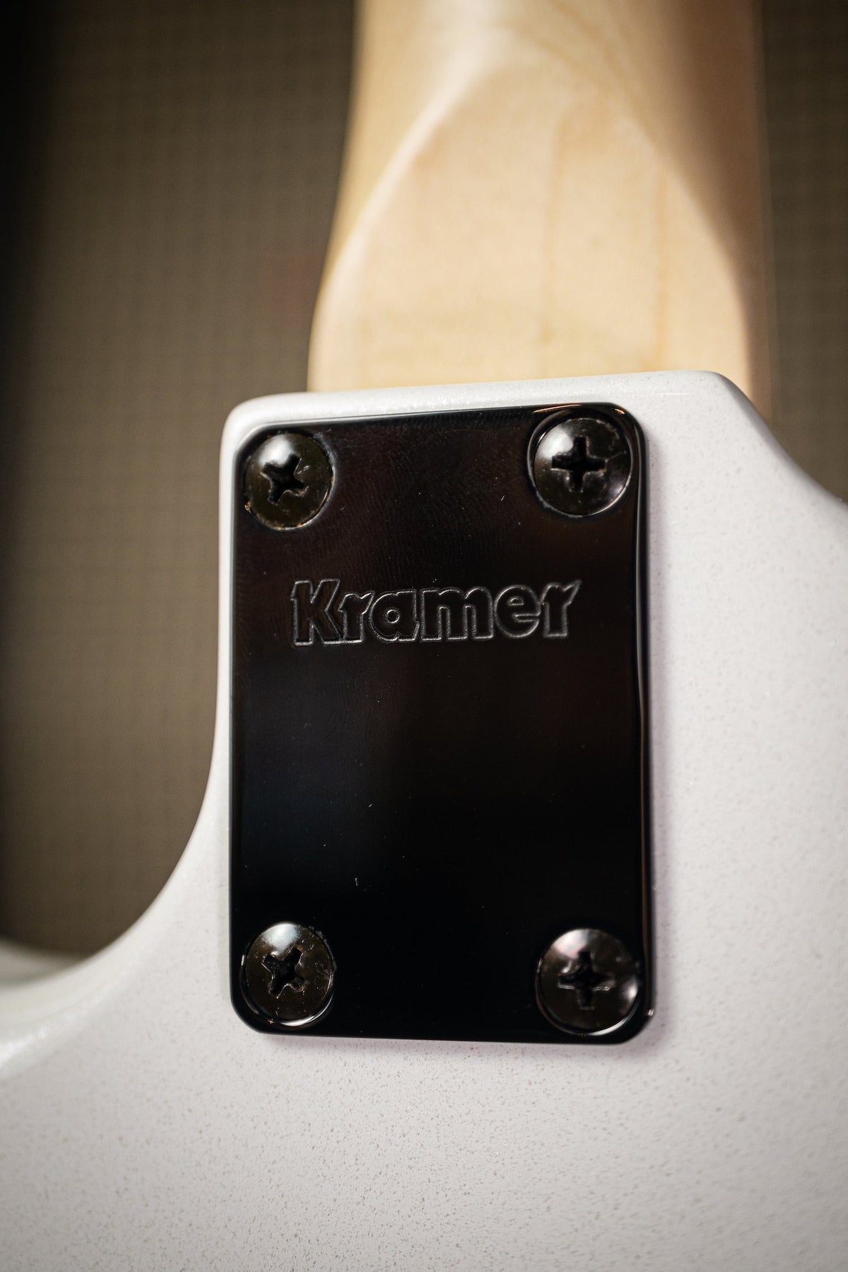 Kramer Pacer Vintage Electric Guitar with Black Hardware - Pearl White