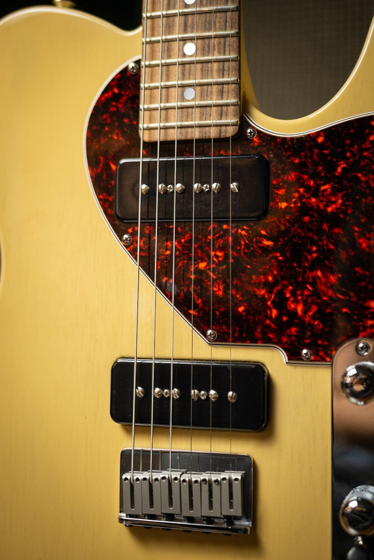 1994 Fender Custom Shop Telecaster Jr. Electric Guitar - TV Yellow