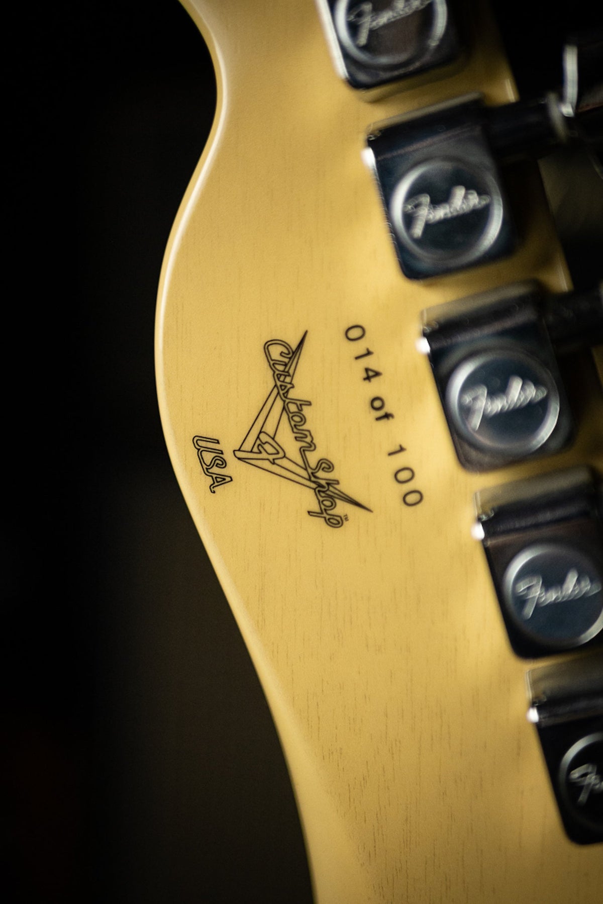 1994 Fender Custom Shop Telecaster Jr. Electric Guitar - TV Yellow