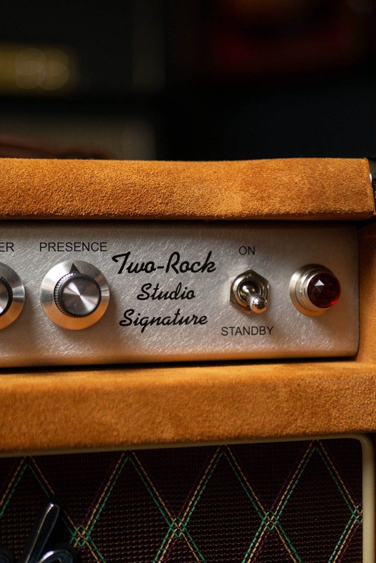 Pre-Order: Two-Rock Studio Signature 35 Watt Combo Amp - Silver Chassis, Golden Brown Suede, Brown Diamond Grill