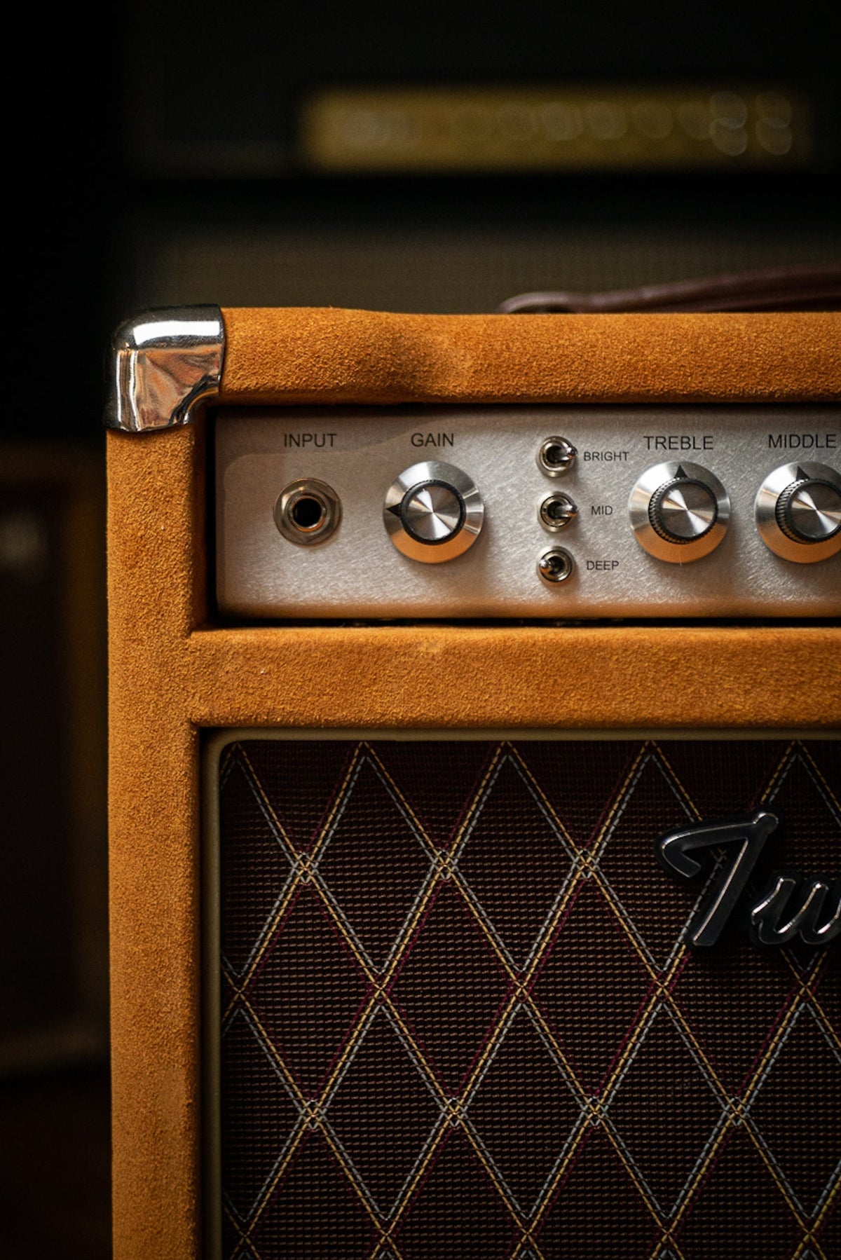 Pre-Order: Two-Rock Studio Signature 35 Watt Combo Amp - Silver Chassis, Golden Brown Suede, Brown Diamond Grill