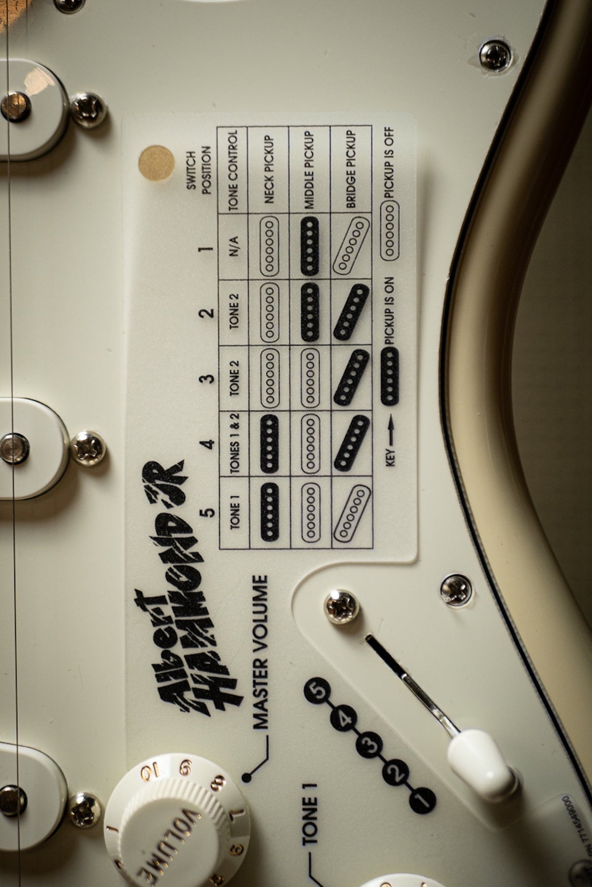 Fender Stratocaster Albert Hammond Jr Electric Guitar - Olympic White
