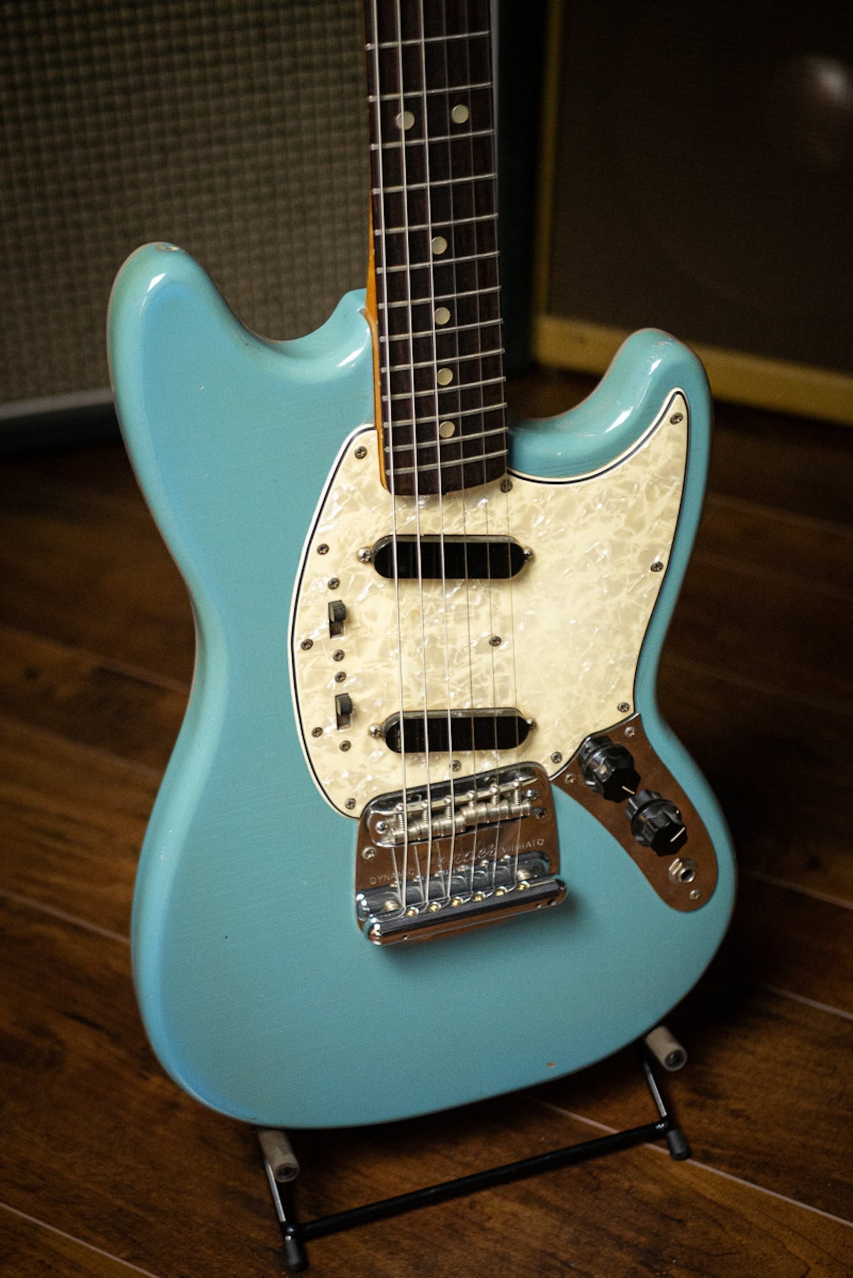 1967 Fender Mustang Electric Guitar - Daphne Blue