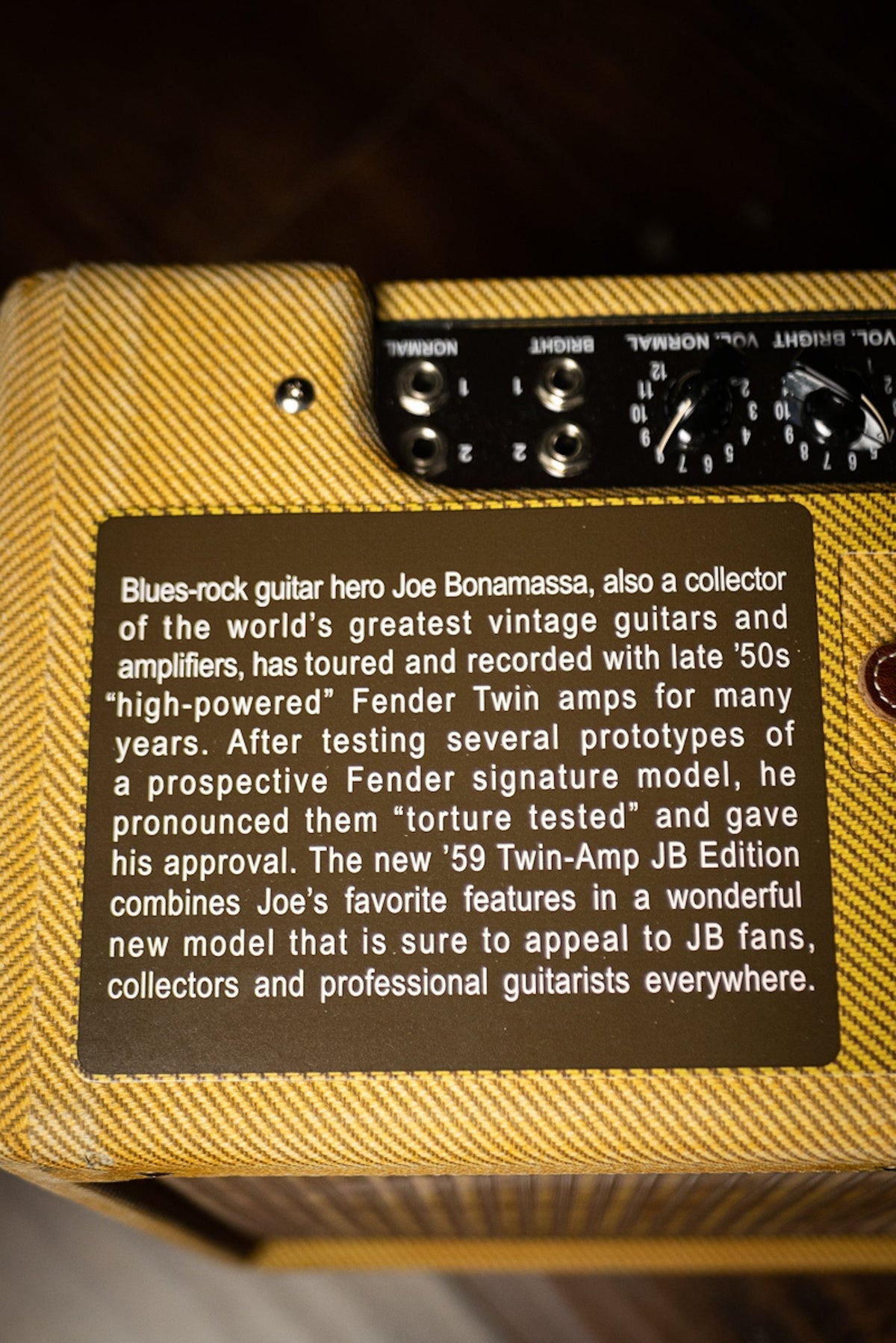 2018 Joe Bonamassa '59 Twin Combo Amp