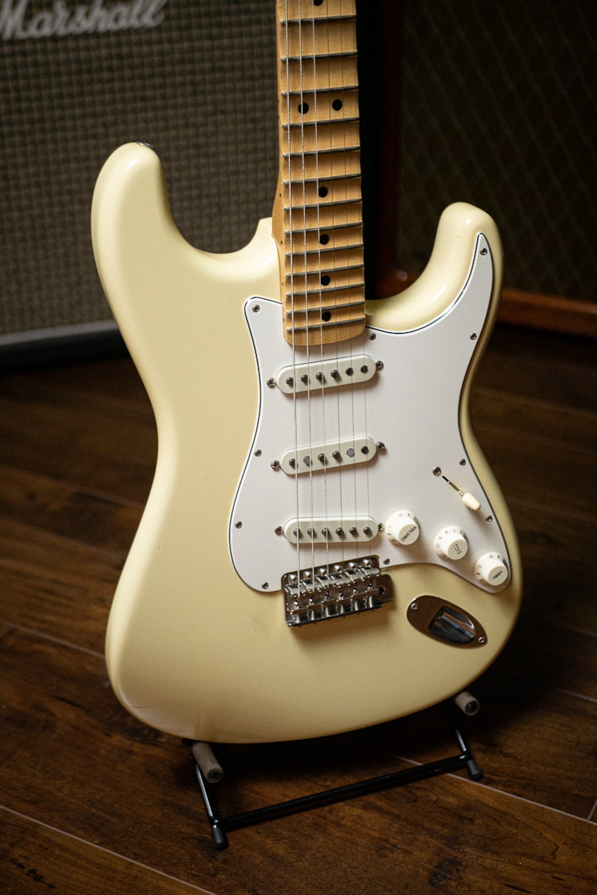 Fender Stratocaster Yngwie Malmsteen Owned / Custom Spec'd 1968 Maple Cap John Cruz Masterbuilt Electric Guitar - Vintage White