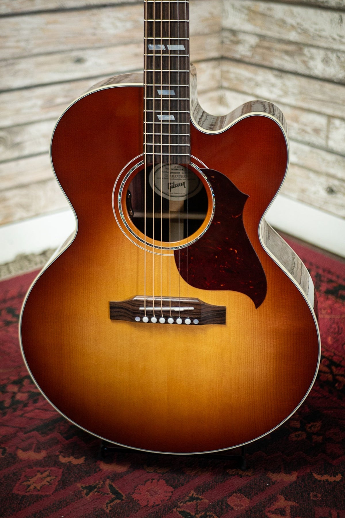 Gibson J-185 EC Modern Rosewood Acoustic-Electric Guitar - Rosewood Burst