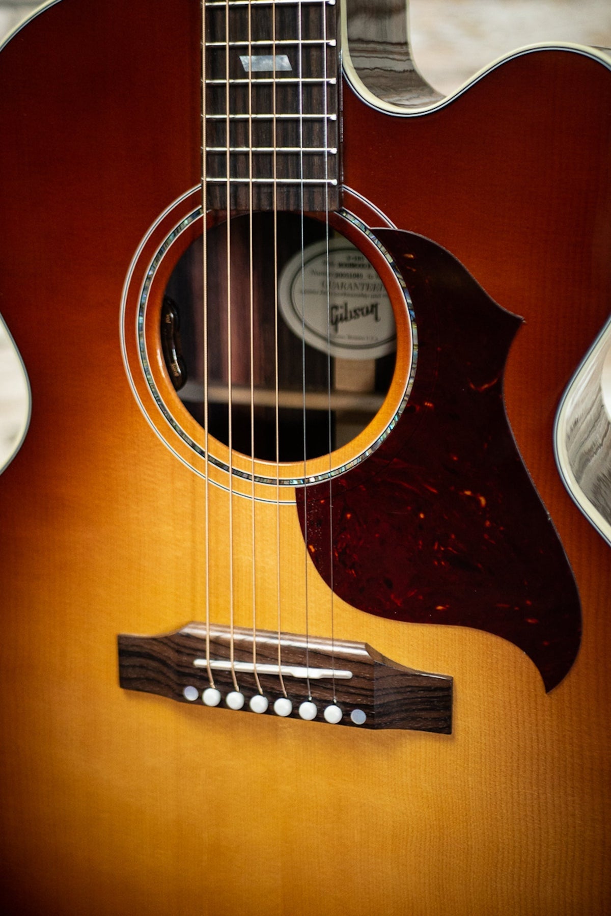 Gibson J-185 EC Modern Rosewood Acoustic-Electric Guitar - Rosewood Burst