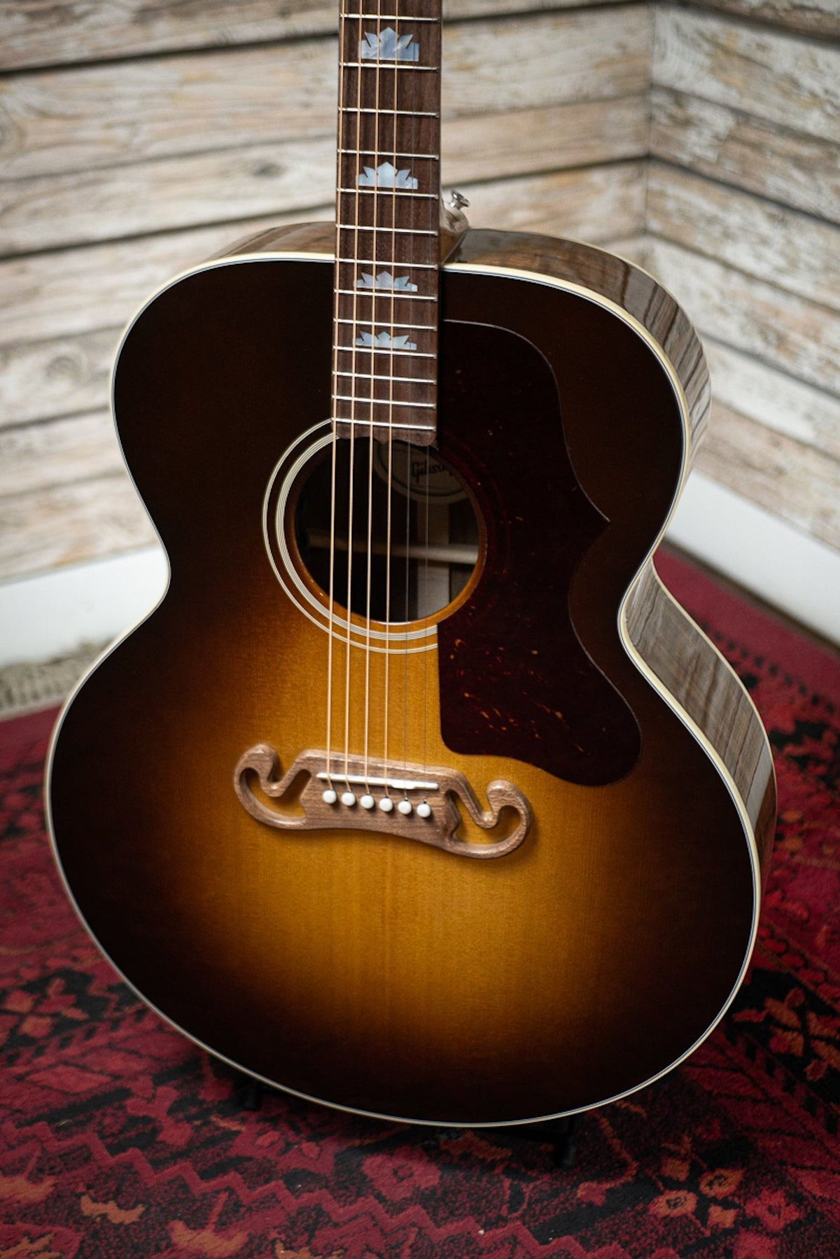 Gibson SJ-200 Studio Walnut Acoustic-Electric Guitar - Walnut Burst