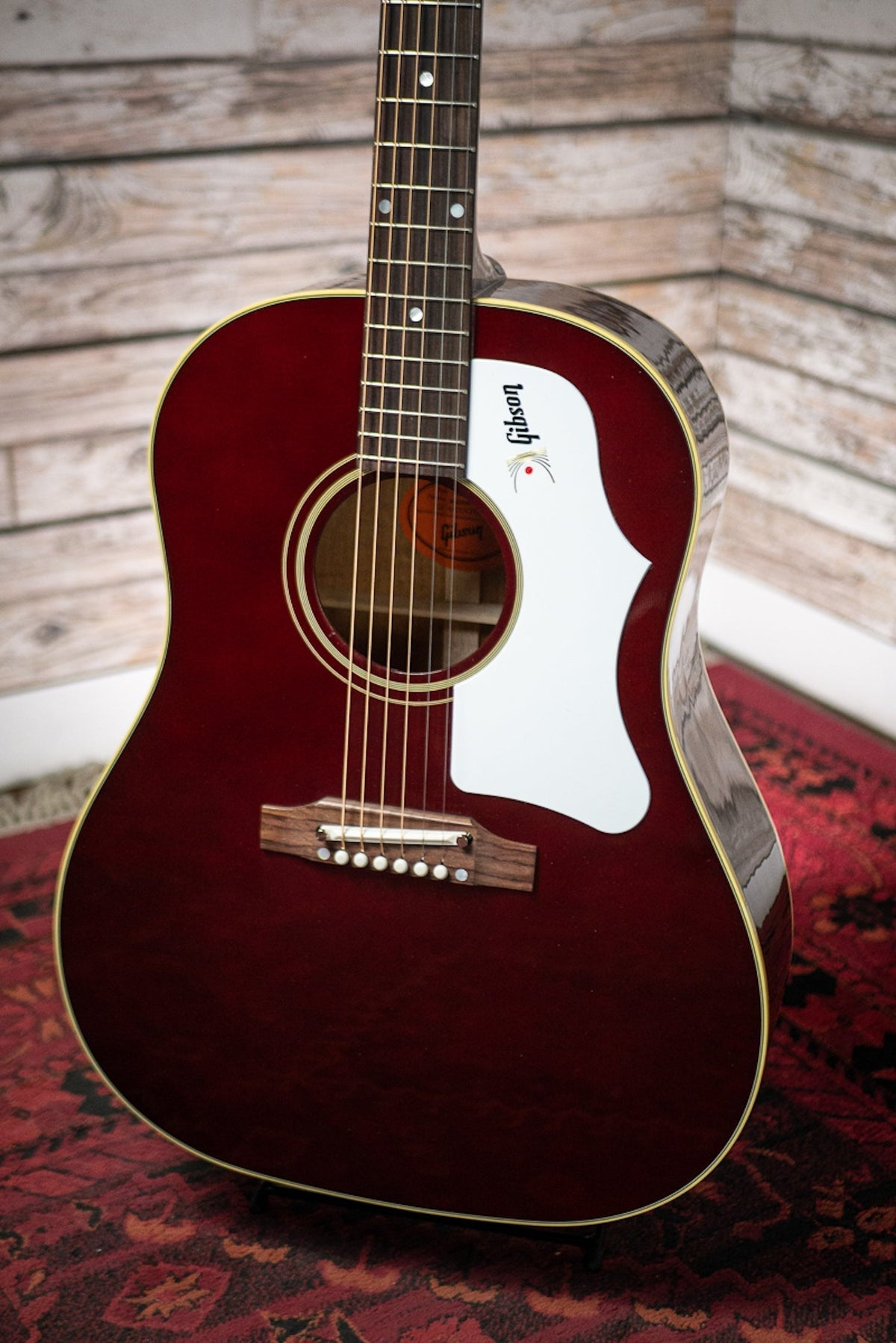 Gibson 60's J-45 Original (no pickup) Acoustic Guitar - Wine Red