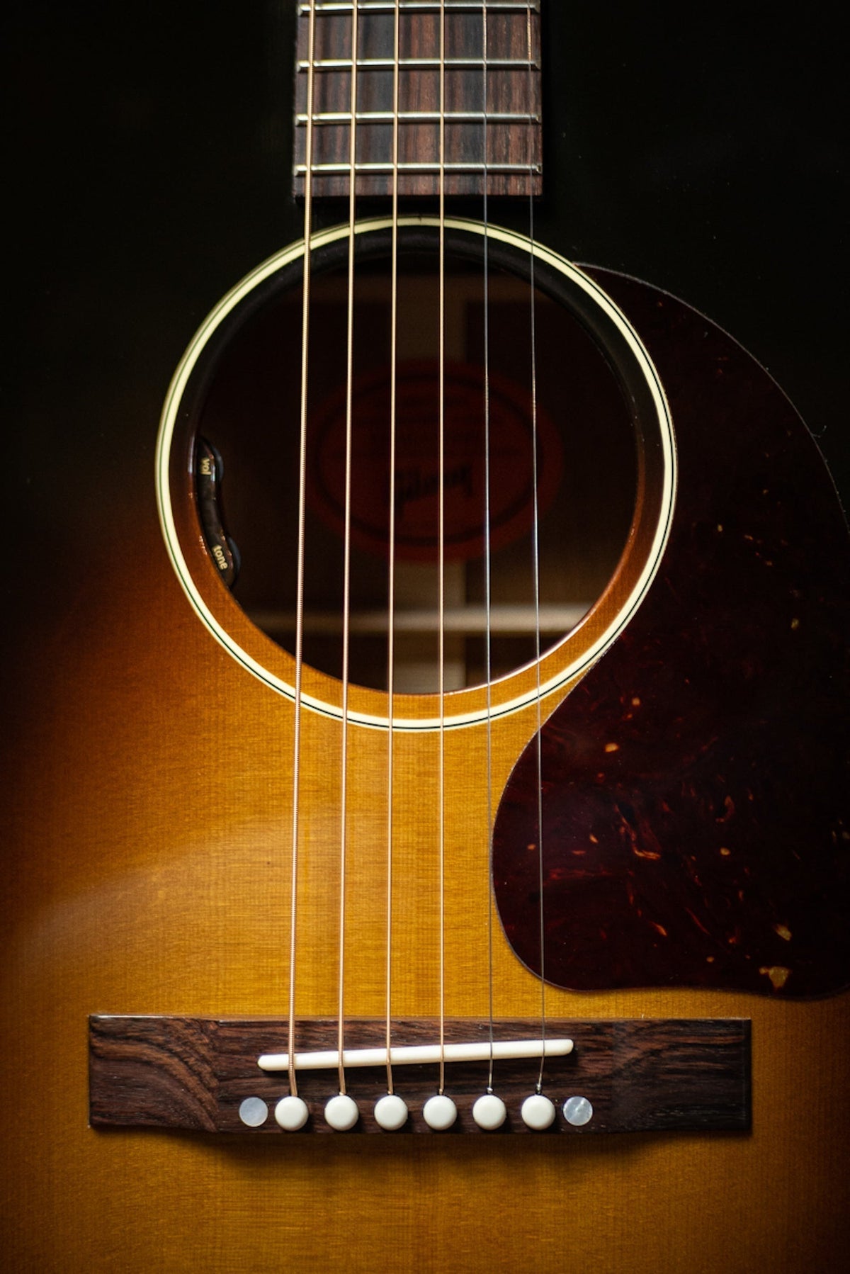 Gibson 50's LG-2 Acoustic-Electric Guitar - Vintage Sunburst
