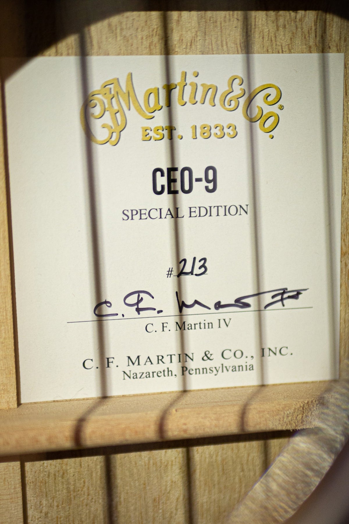Martin CEO-9 Acoustic Guitar - Mango Sunset Burst